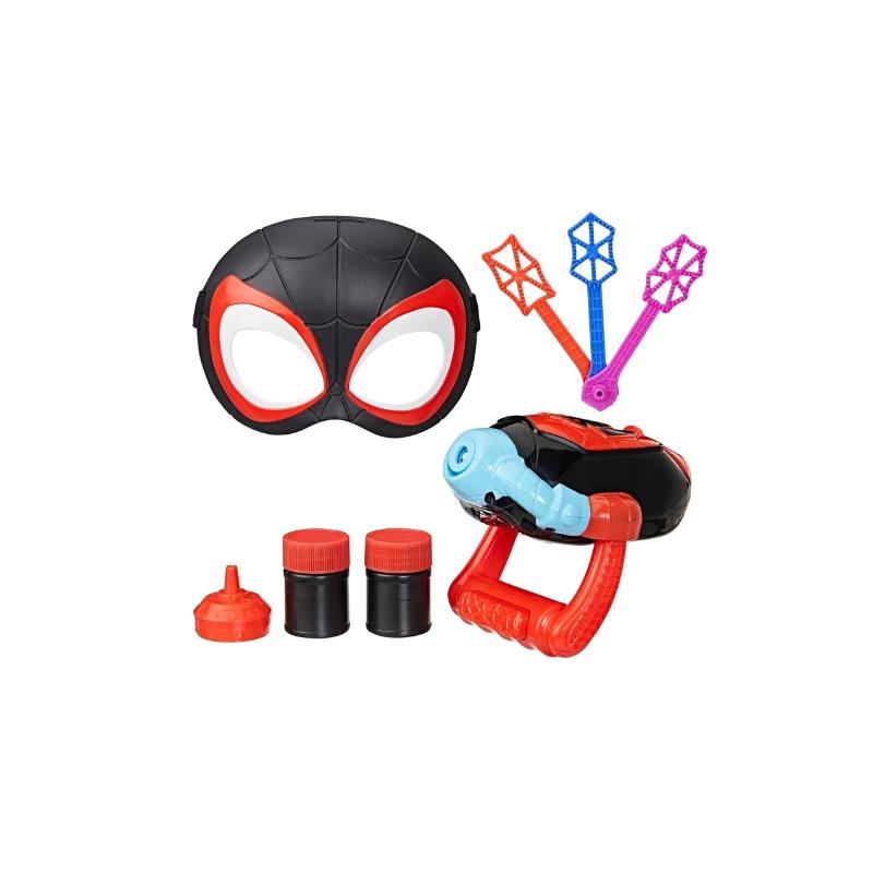 Marvel Spidey Water Webs Miles Spin Morales Electronic Bubble Toys