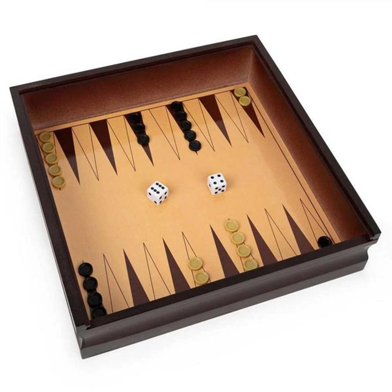 Spin Master Class Family Chess Play Set 10 Games Blue