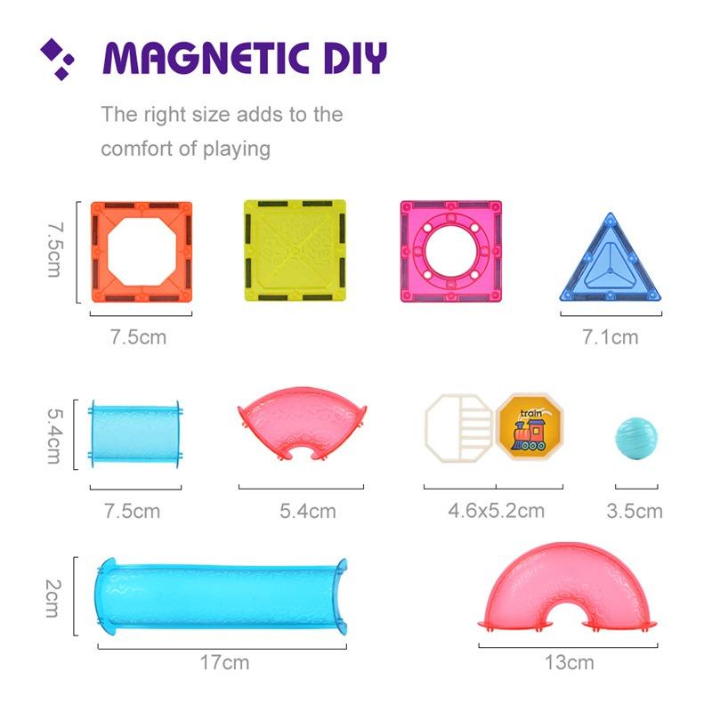 Shingo Magnetic Building Blocks 7.5cm- 145pcs