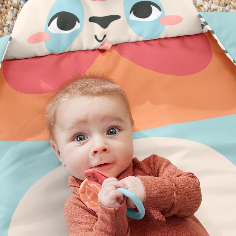Fisher-Price Planet Friends Rolly Polly Panda Baby Activity Mat with 2 Toys