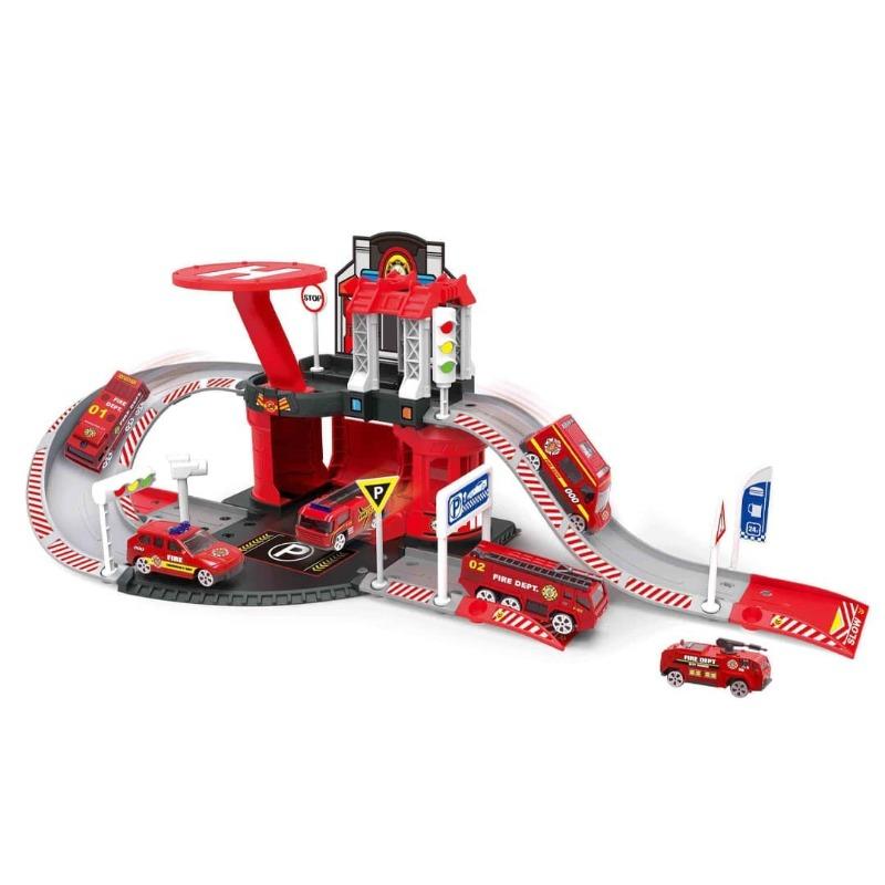 Firefighter Track Garage - 42pcs