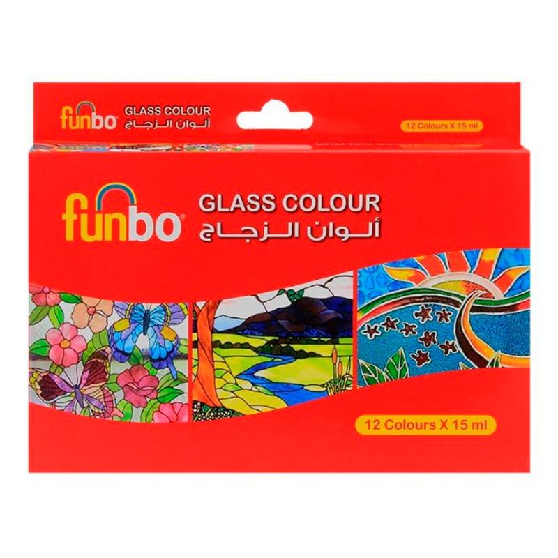 Funbo Glass Color with Brushes Bundle