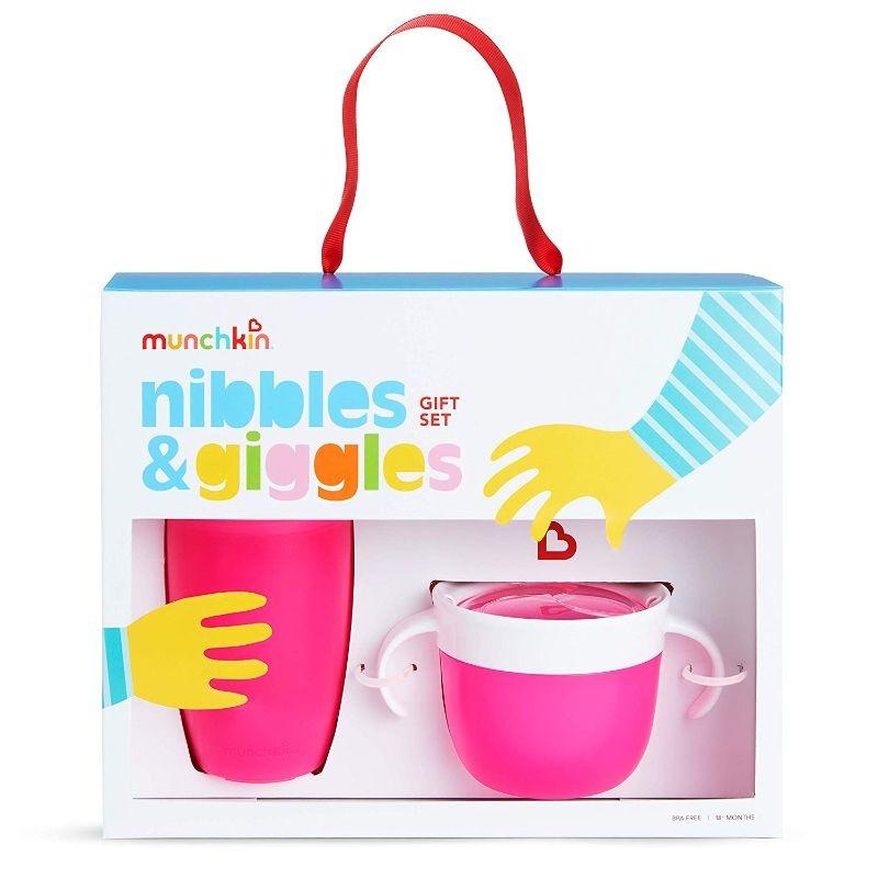 Munchkin - Nibbles & Giggles Gift Set - Pink