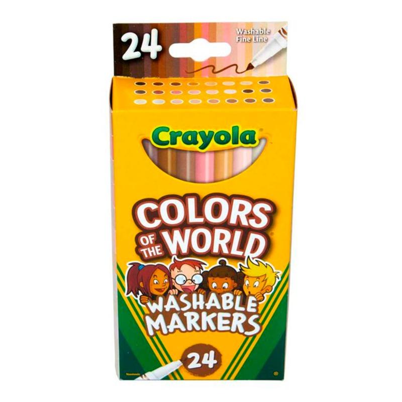 Crayola Colors of the World Fine Line Washable Skin Tone Markers