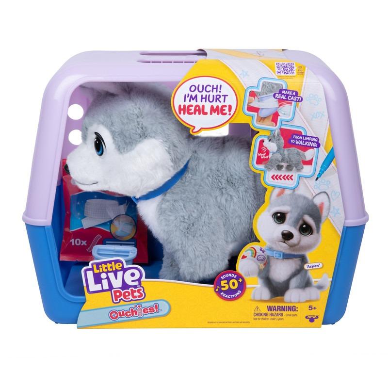 Little Live Pets Ouchies Deluxe Single Pk Aspen (Husky)
