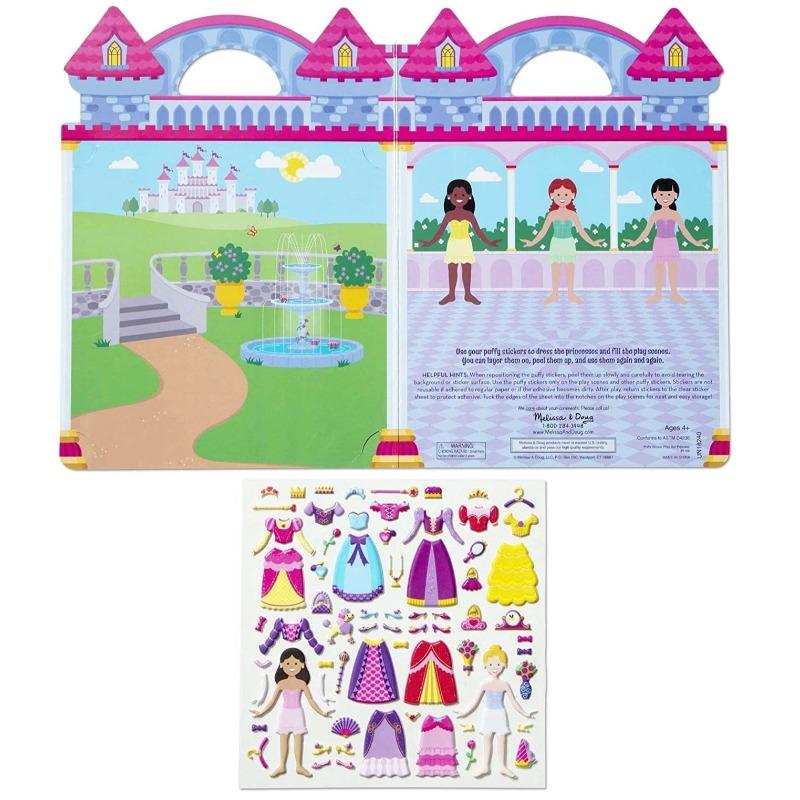 Melissa And Doug Puffy Sticker Play Set - Princess