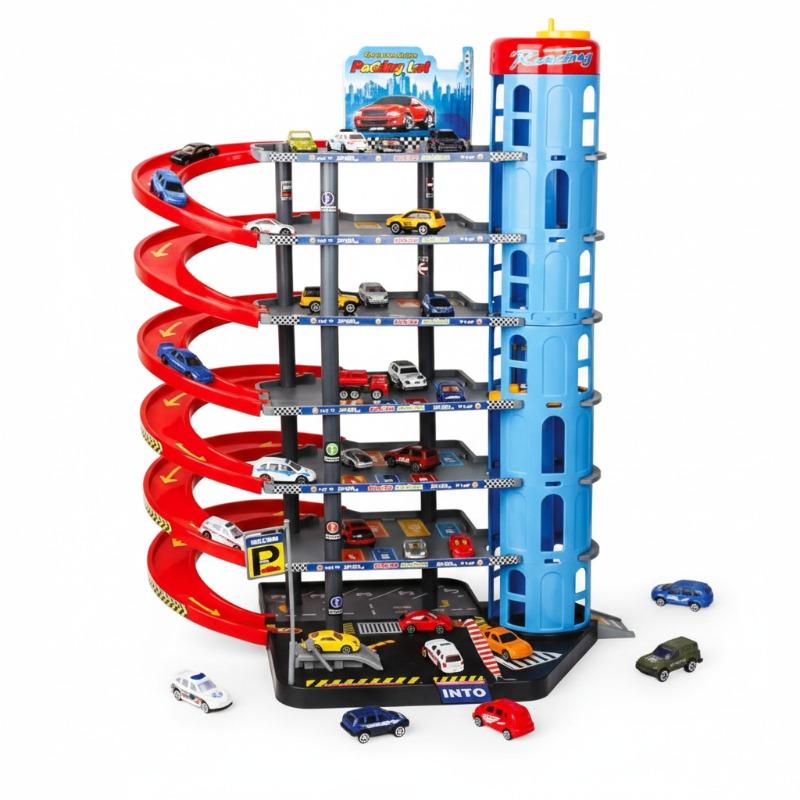 Multi-Storey Car Park 8pcs Cars