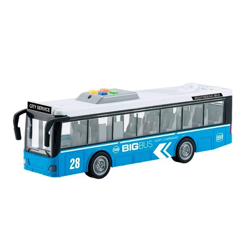 Wenyi Single Decker Bus with Light and Sound - Blue