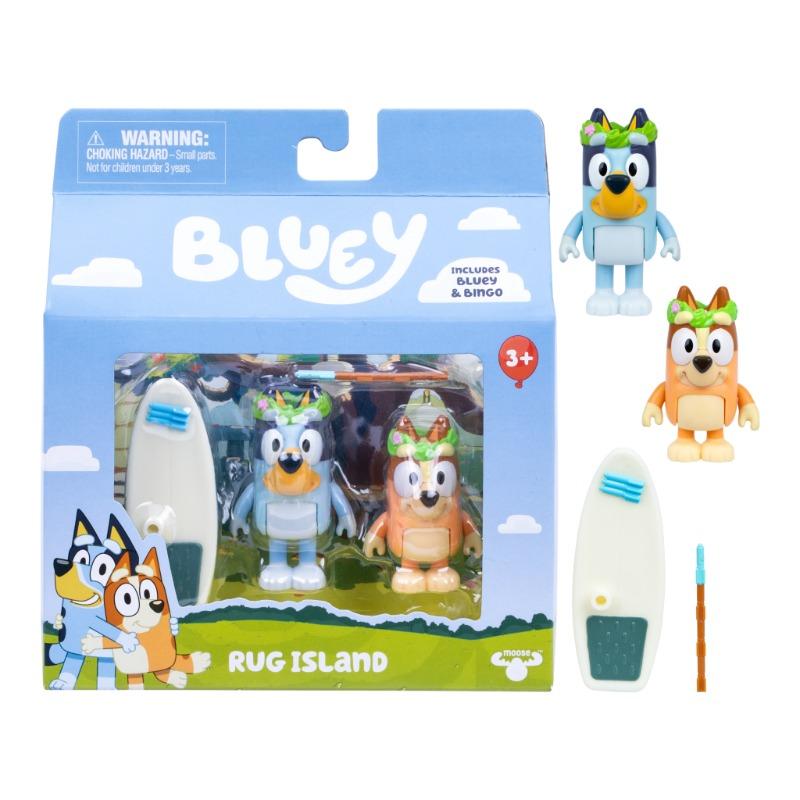 Bluey Figure 2-Pack Rug Island