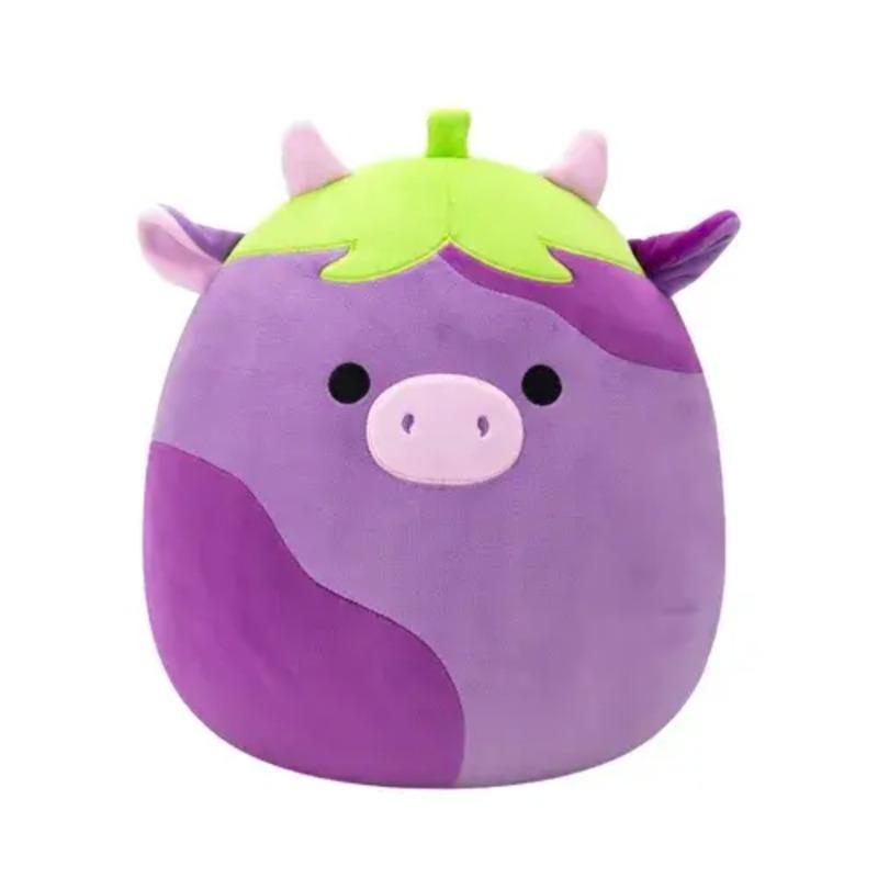 Squishmallows Eggplant Cow Medium Plush – 12 Inch