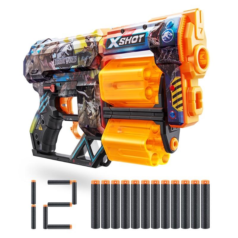 X-Shot Skins-series 1-dread Jurassic(12 Darts) By Zuru