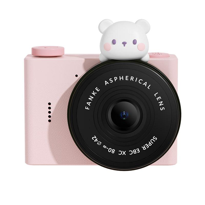 Gizzy A5 Mini Cartoon Pocket Camera Pink Bear