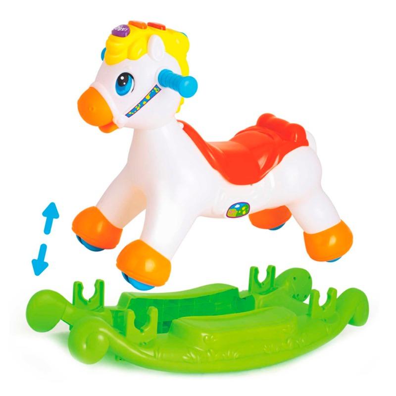Hola 2 In 1 Rocking And Riding Pony - White