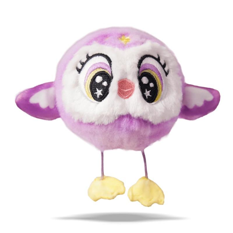 Bouncibles Owl Purple Plush Toy - Luna