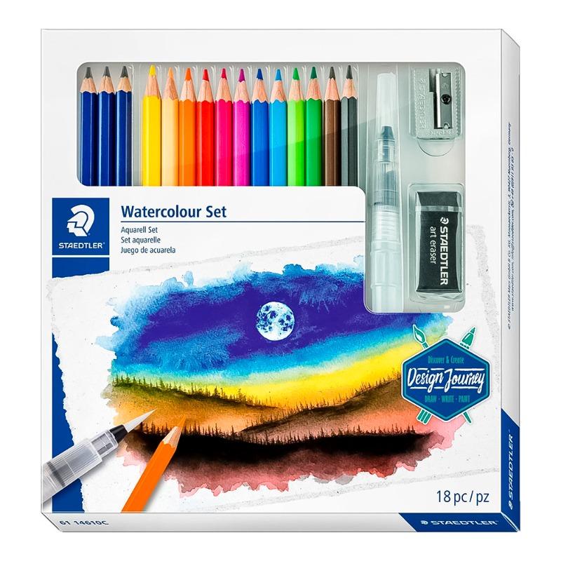 Staedtler Design Journey Mixed Water Color Set 18 Pcs