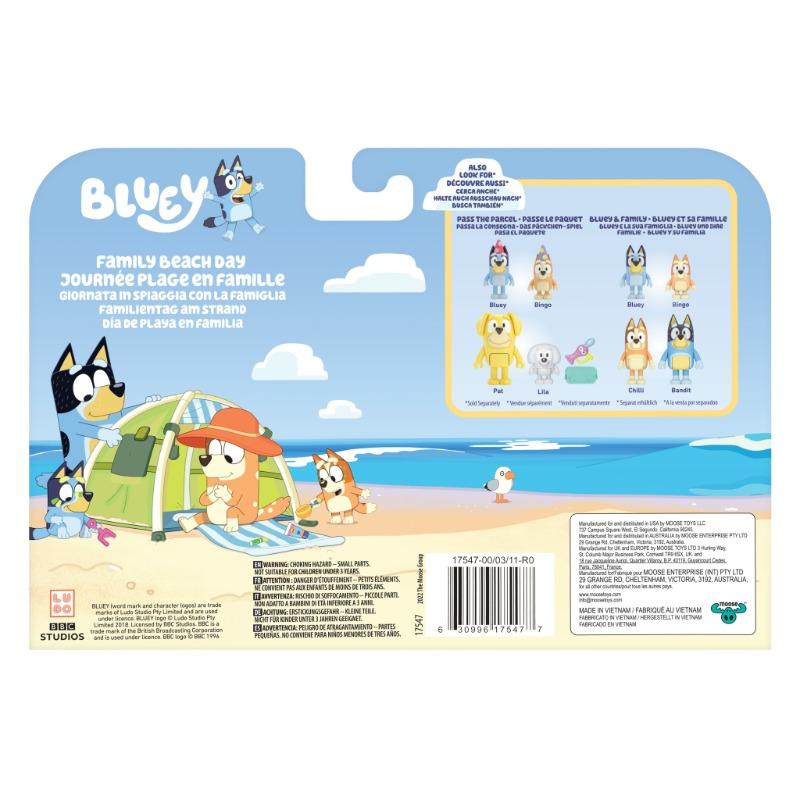 Bluey Beach S9 Figure 4-Pack – Family Beach Day
