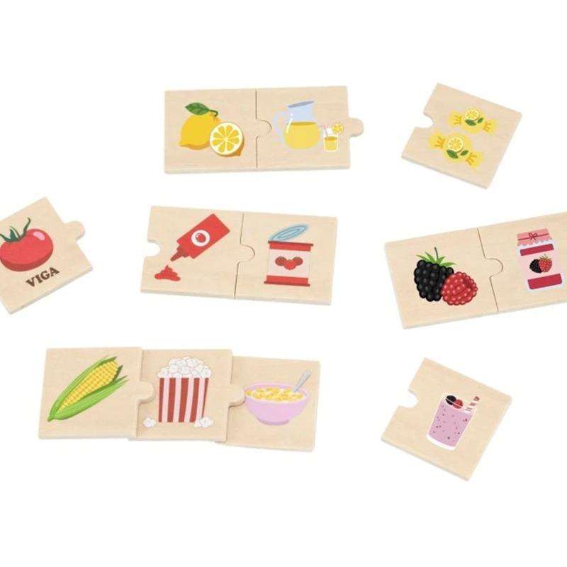 VIGA Puzzle set Discover the Connections Between Nature and Food
