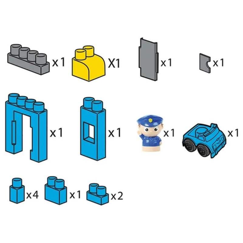 Moon Police Squad Building Blocks Toy Set - 15PCS
