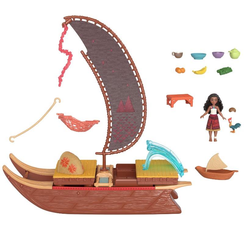 Moana Small Dolls Transforming Boat