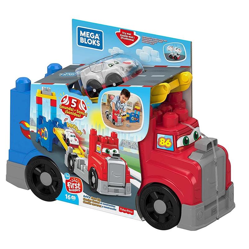 Mega Bloks First Builders Build and Race Rig with Big Building Blocks
