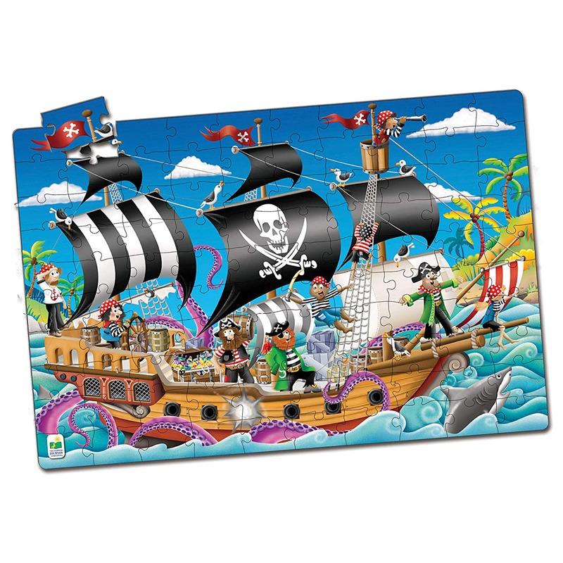 The Learning Journey Puzzle Doubles Pirate Ship - 100 Pcs