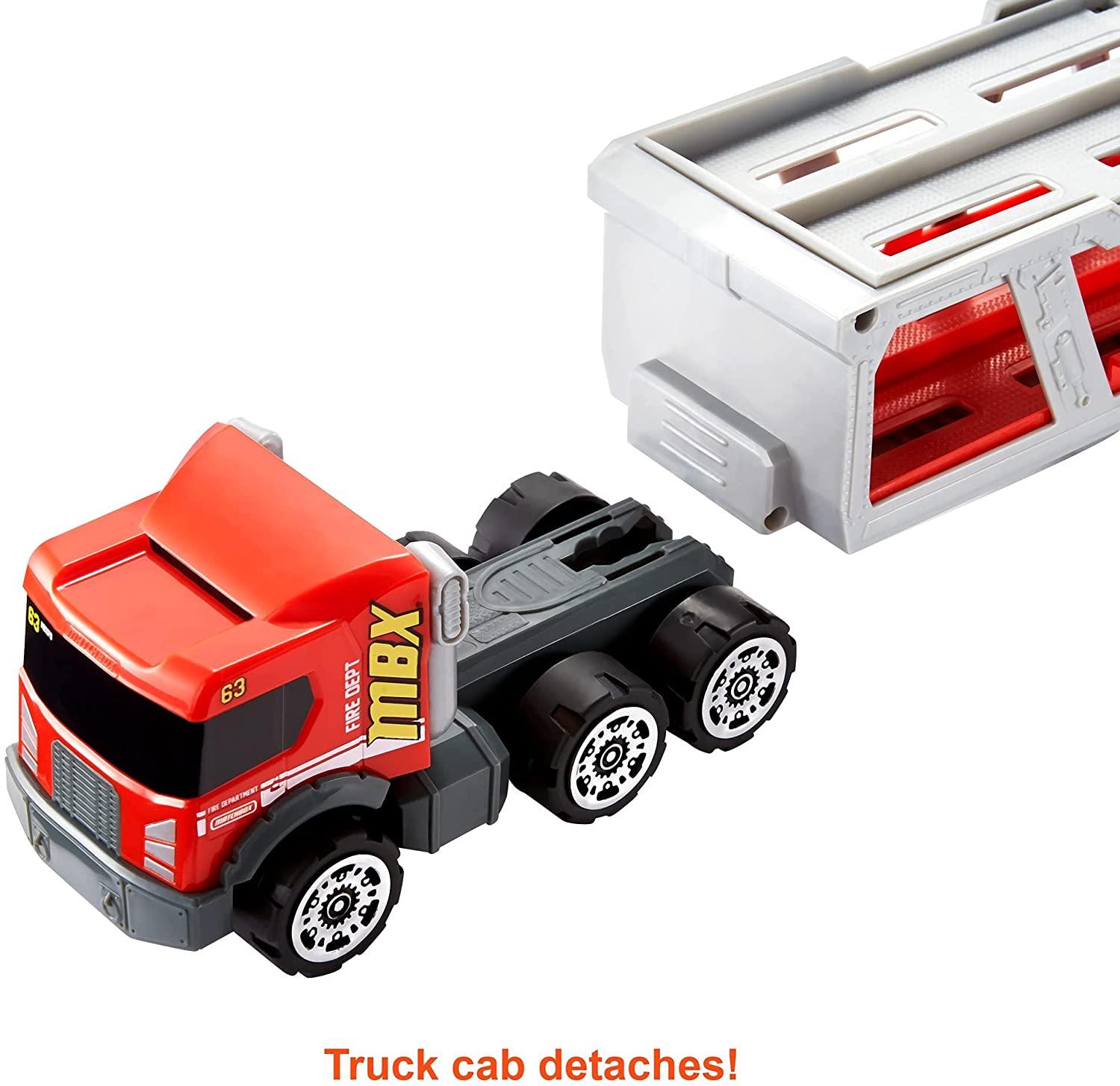 Matchbox Fire Rescue Hauler Playset