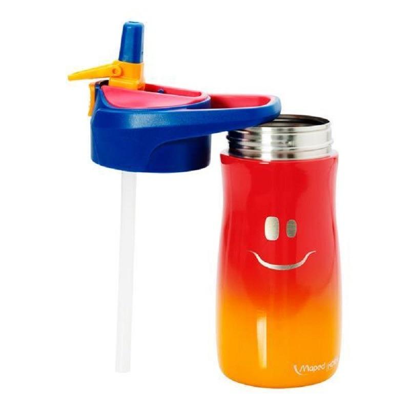Buy 1 Get 1 Maped Picnik Concept Steel Bottle 430ml - Pink