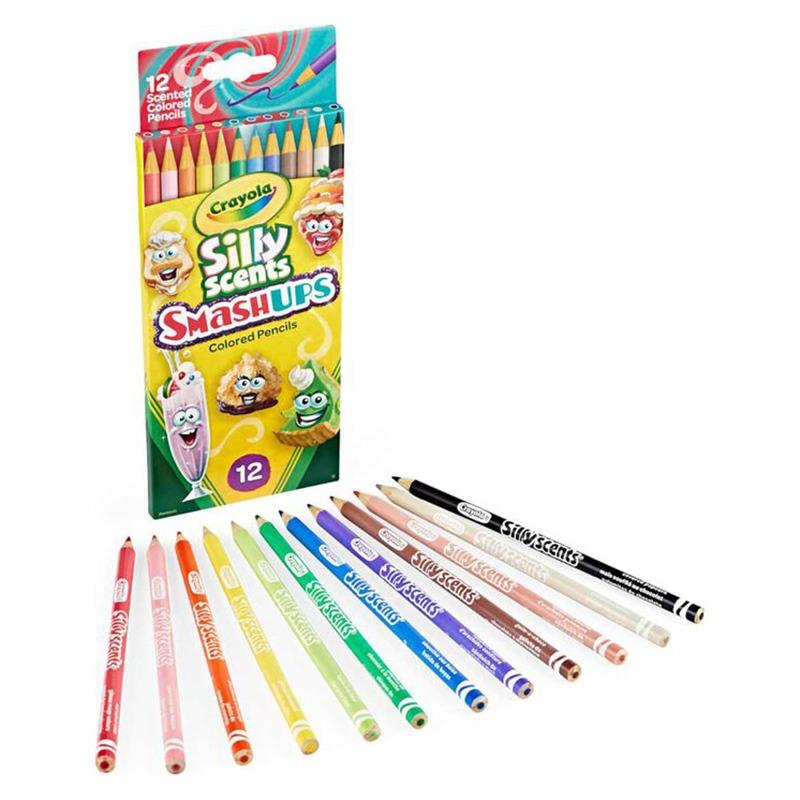 Crayola Silly Scents Smash Ups Colored Pencils 12 Count