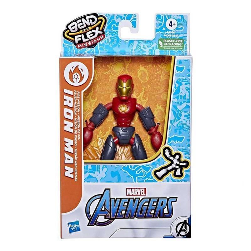 Marvel Bend And Flex Iron Man Fire Mission