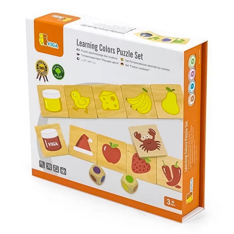 VIGA Learning Colors Puzzle Set