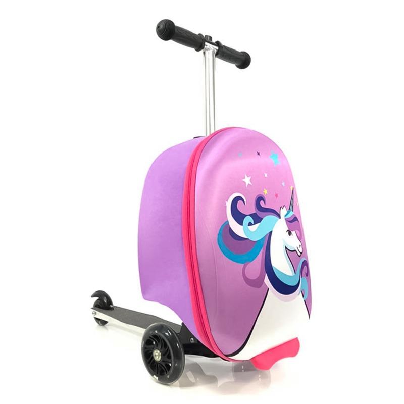 Eva Scooter Suitcase Unicorn - 19 Inch