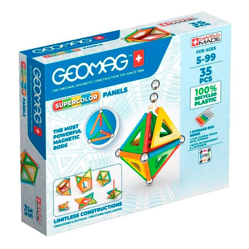 Geomag Supercolor Panels Magnetic Construction - 35 pieces