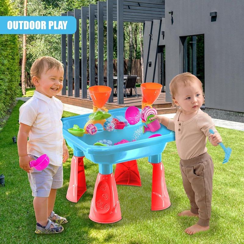 Hualian Sand and Water Table Set - Blue/Red