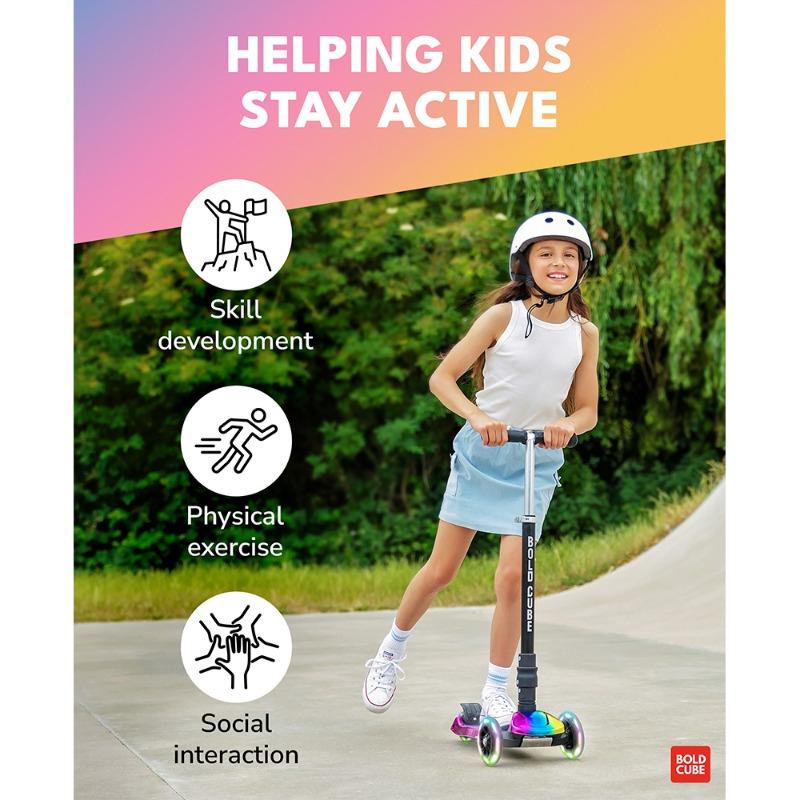 BOLDCUBE 3 Wheel Scooter Big Fold Electro Dark Night