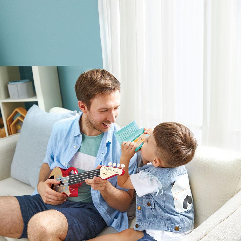 Hape - Learn With Lights Ukulele - Red