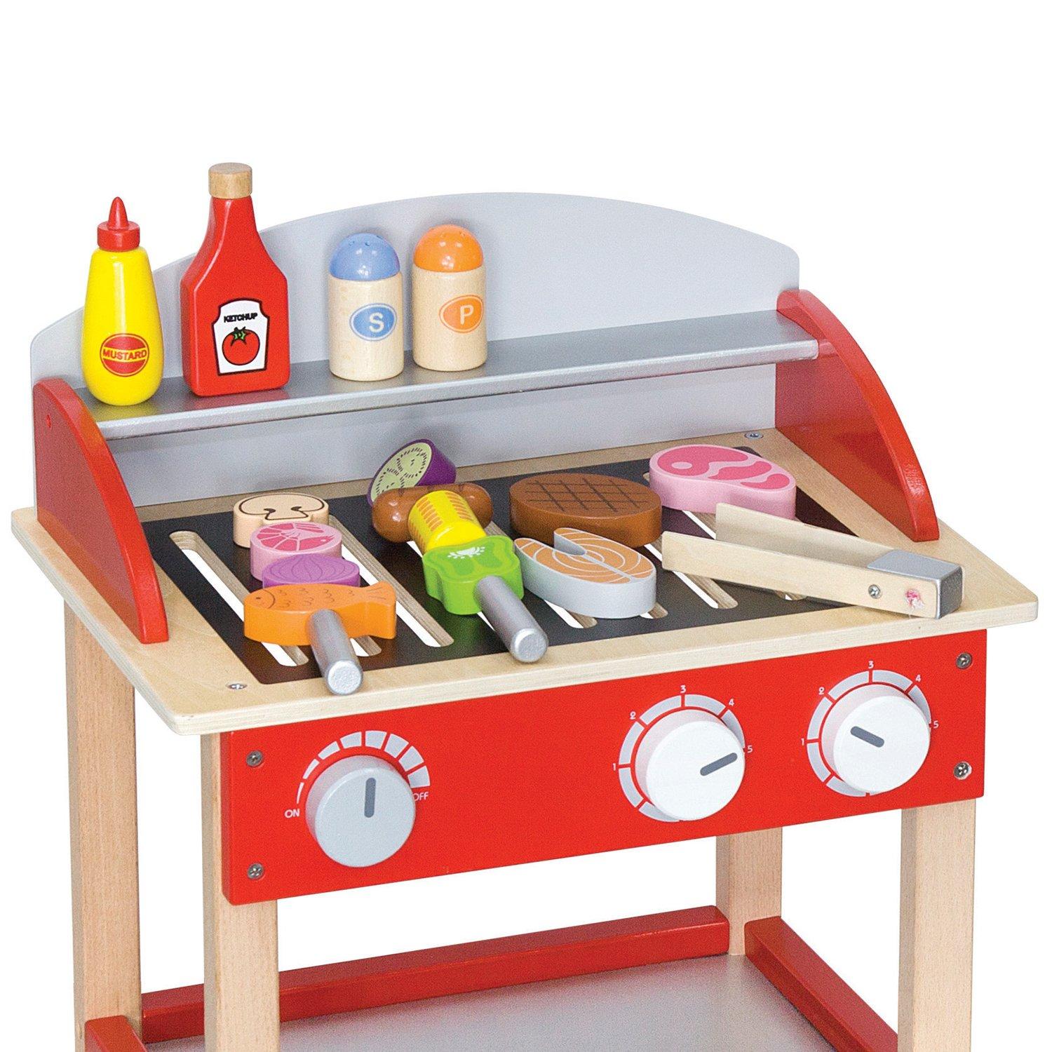 VIGA Wooden Standing Barbecue