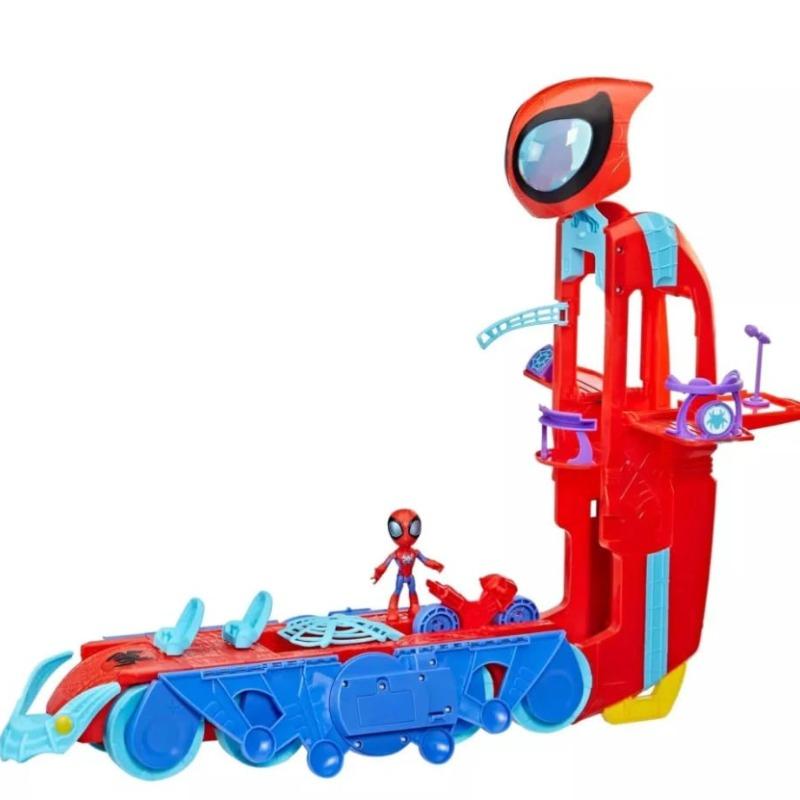 Spidey and His Amazing Friends- Spider Crawl-R HQ 2-in-1 Playset