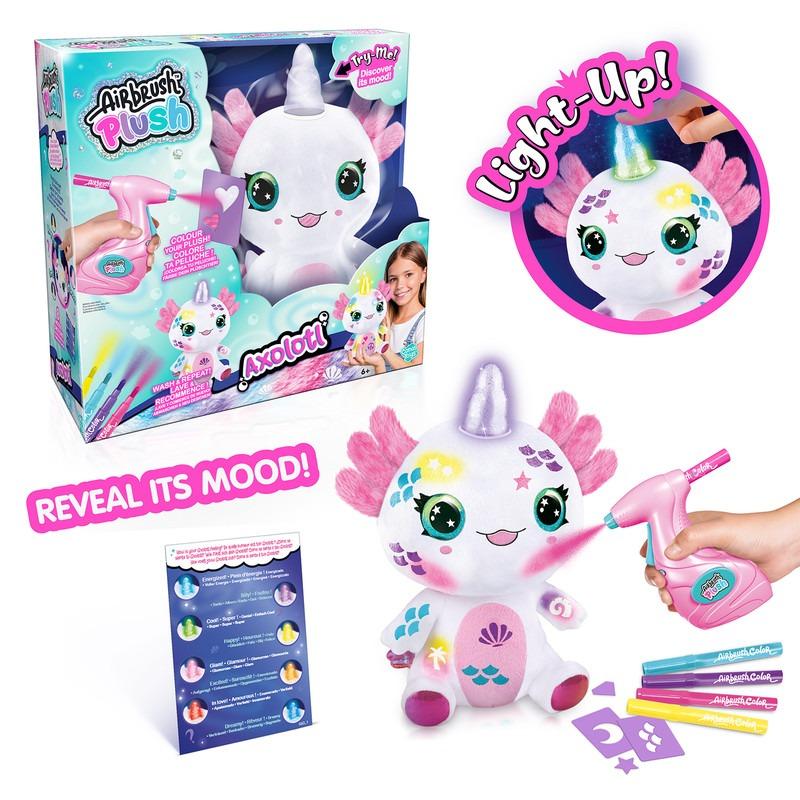 Airbrush Plush - Axolotlcorn Light Up