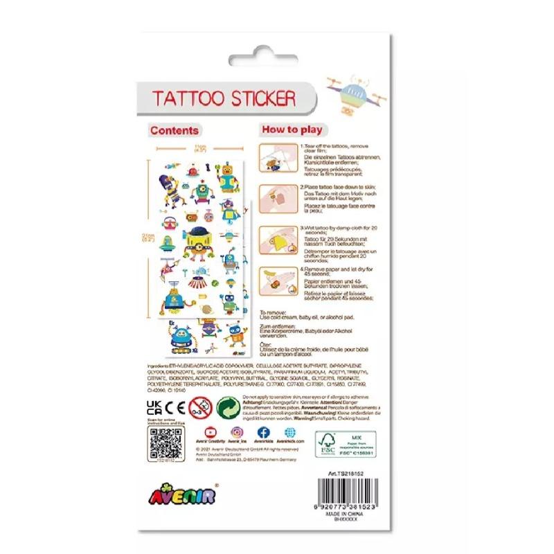 Avenir Tattoo Sticker Robot