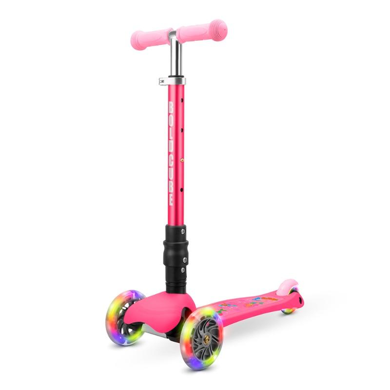 BOLDCUBE 3 Wheel Scooter Folding Teeny (Pink)