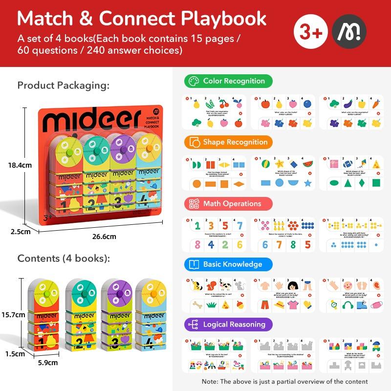 Mideer Match & Connect Playbook – Interactive Educational Activity Book