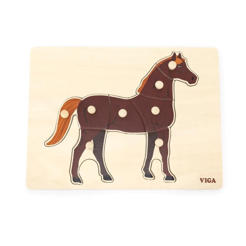 VIGA Montessori Puzzle - Horse