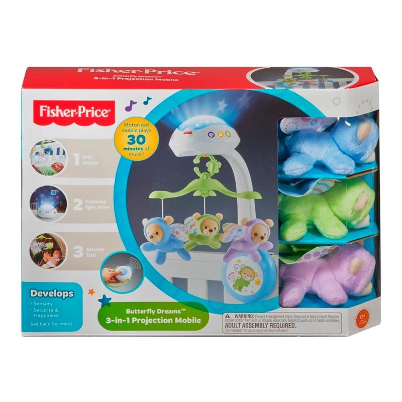 Fisher-Price Butterfly Dreams 3-in-1 Projection Mobile