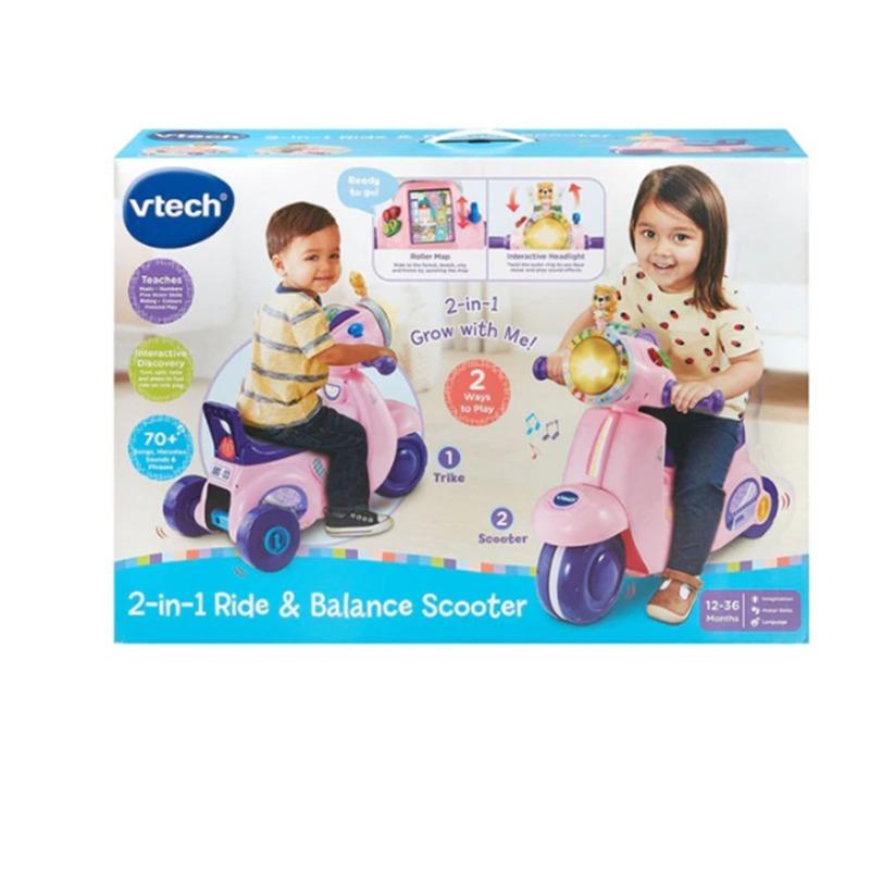 Vtech Ride & Balance Scooter 2-In-1 Pink