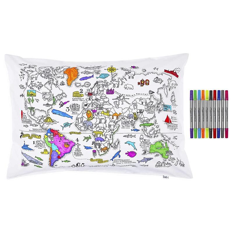 World Map Duvet Cover and PillowCase