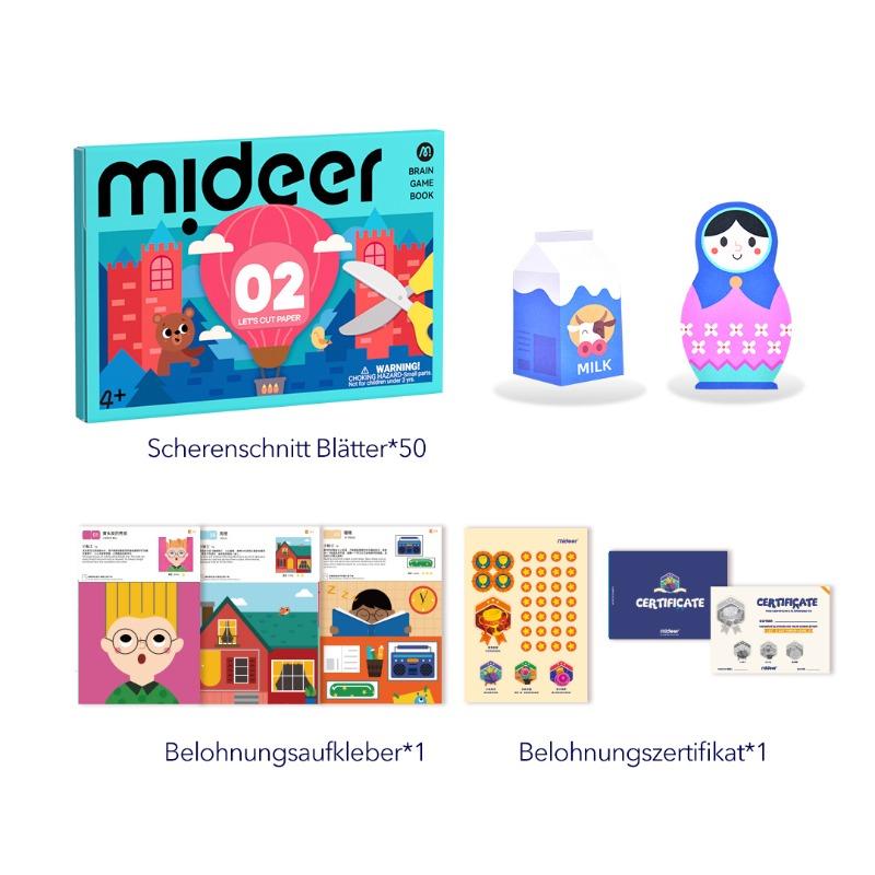 Mideer Level Up Brain Gamebook - Let's Cut Paper Level 2
