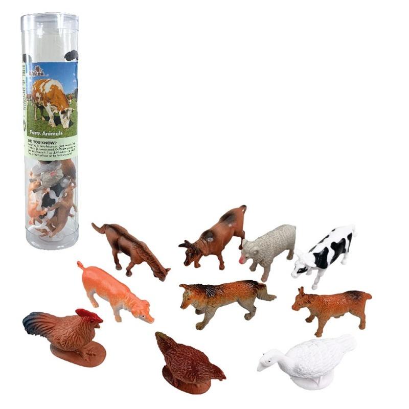 Wenno Farm Animals Playset - 10 Pcs