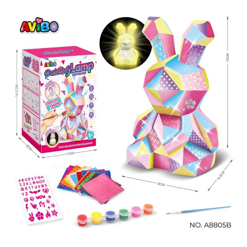 AVIBO Children's DIY Graffiti Night Light – Rabbit